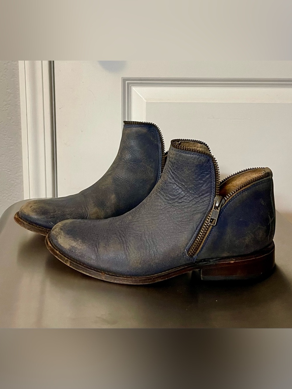 Free People Matisse Tan blueish Gray Boots 7